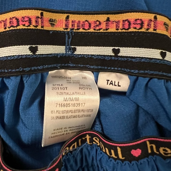 Heartsoul Royal Blue scrubs set, like new!!!! - Picture 3 of 5